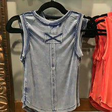 Load image into Gallery viewer, Washed Ribbed Sleeveless Tank
