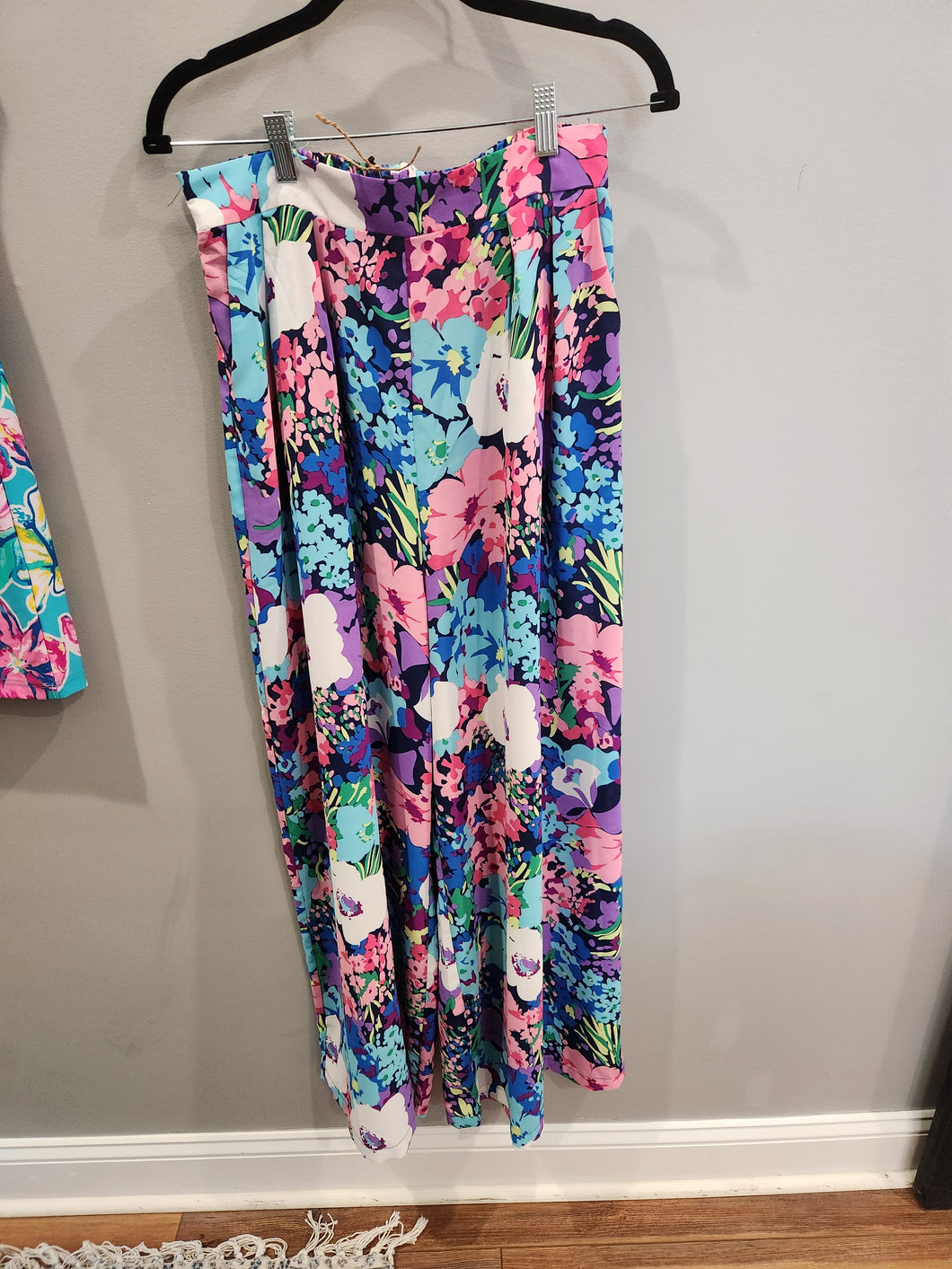 Palazzo pants Pink and Purple Fowers