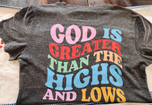 Load image into Gallery viewer, God&#39;s Greater Than Highs and Lows
