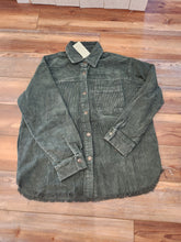 Load image into Gallery viewer, Oversized Corduroy Button Down Jacket

