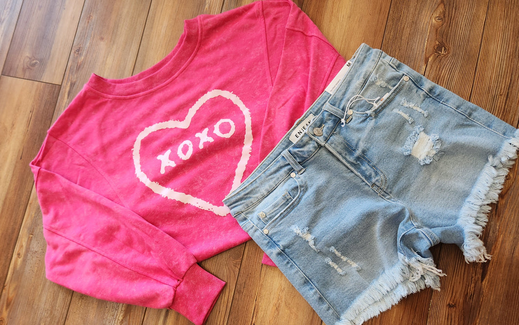 Sweat Shirt XOXO Pink