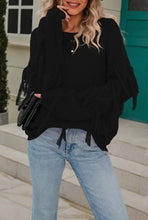 Load image into Gallery viewer, Solid Color Tassle Pullover
