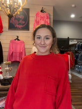 Load image into Gallery viewer, Long Sleeve oversized Sweater with Front Pocket
