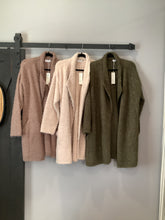 Load image into Gallery viewer, Soft Fuzzy Drape Front Cardigan
