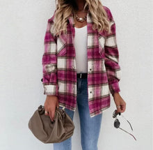 Load image into Gallery viewer, Casual Vintage Plaid Shacket
