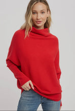 Load image into Gallery viewer, Slouch Neck Dolman Pullover Sweater Top
