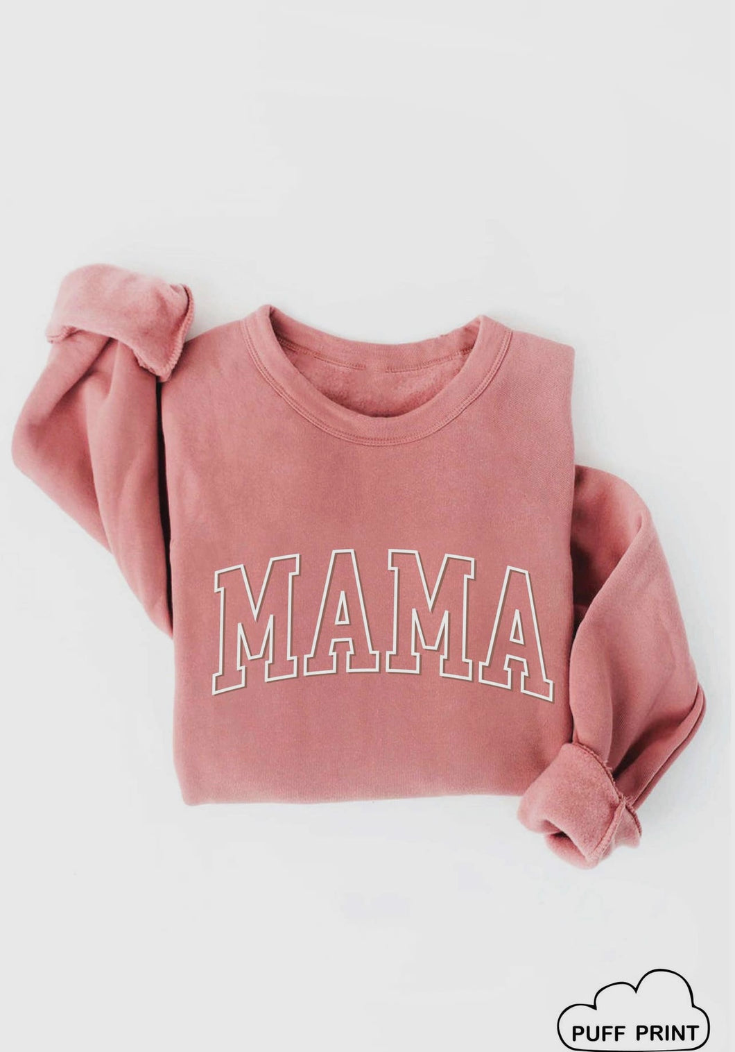 MAMA puff print graphic sweatshirt