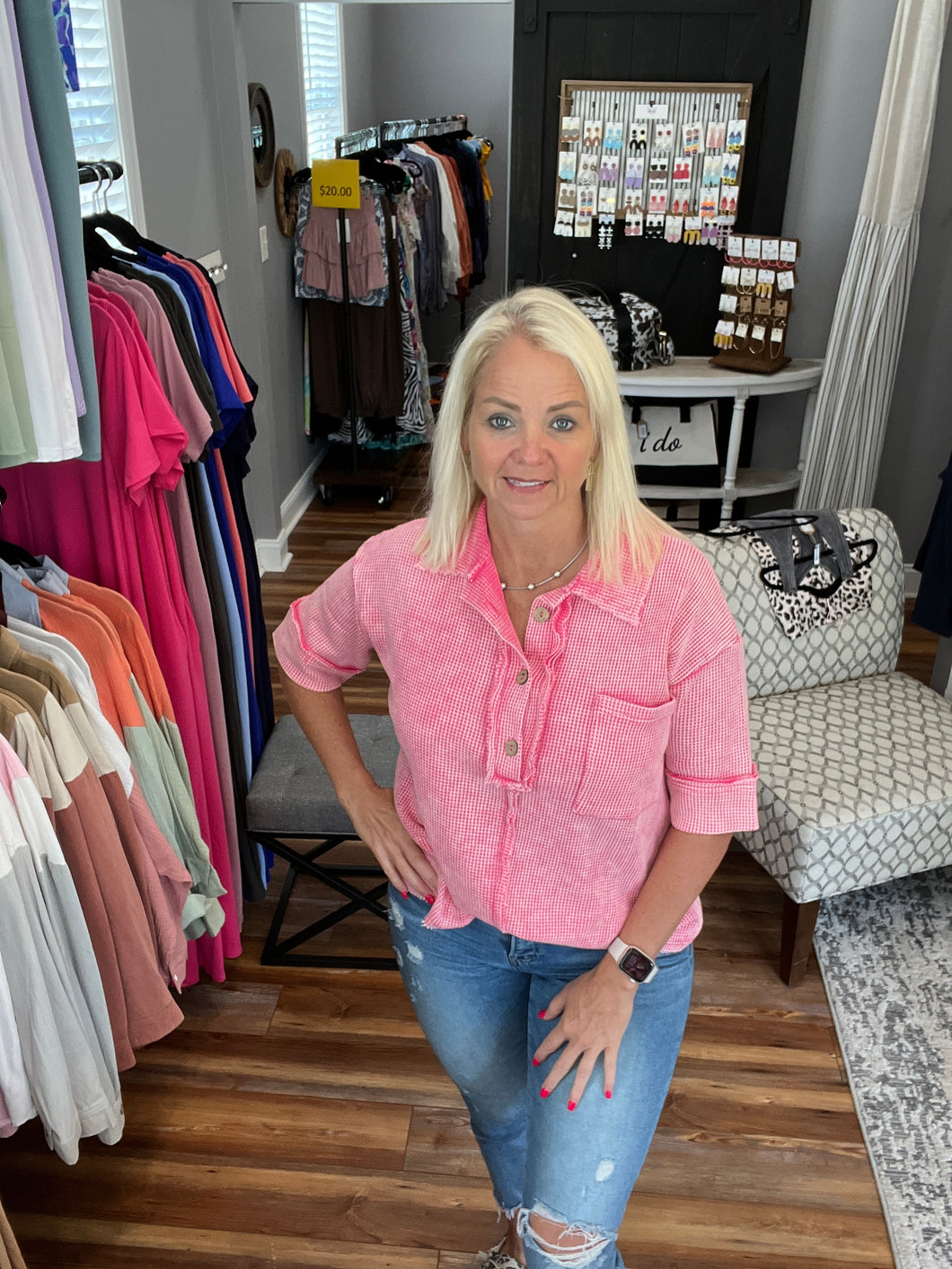 Mineral Washed Buttoned Thermal