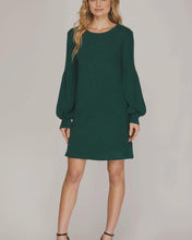 Load image into Gallery viewer, Long Balloon Sleeve Knit Dress
