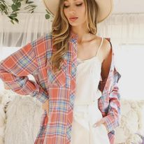 Load image into Gallery viewer, Plaid Oversized Shacket
