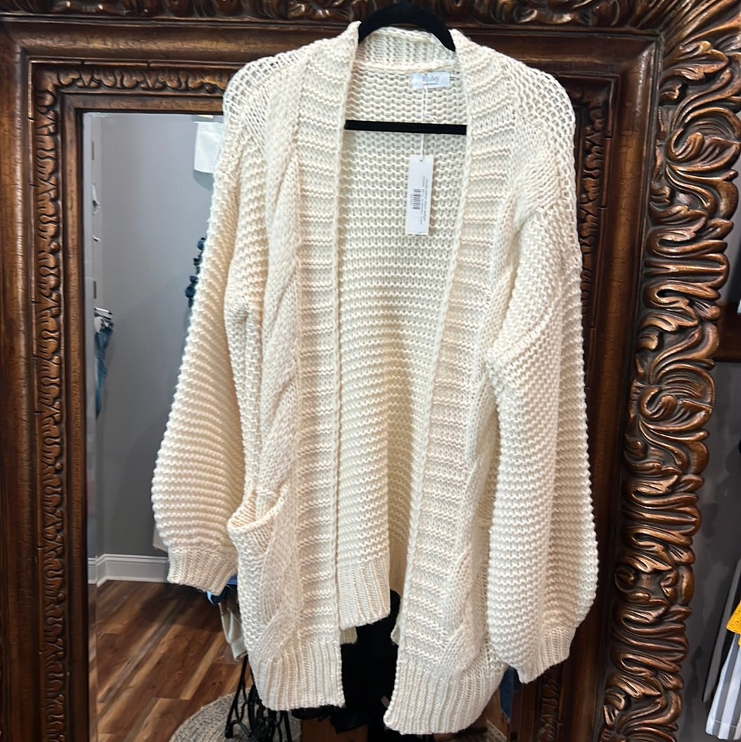 Chunky balloon sleeve cardigan