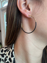 Load image into Gallery viewer, Duo Tone Hoop Earring
