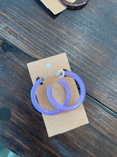 Load image into Gallery viewer, Resin Hoop Earrings
