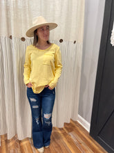 Load image into Gallery viewer, Pastel Yellow Long Sleeve Top
