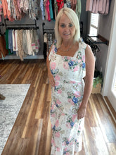 Load image into Gallery viewer, White Floral Smock Dress
