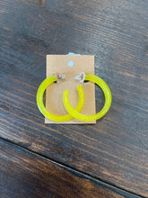 Load image into Gallery viewer, Resin Hoop Earrings
