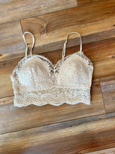 Load image into Gallery viewer, Eyelash Lace Padded Cami Bralette
