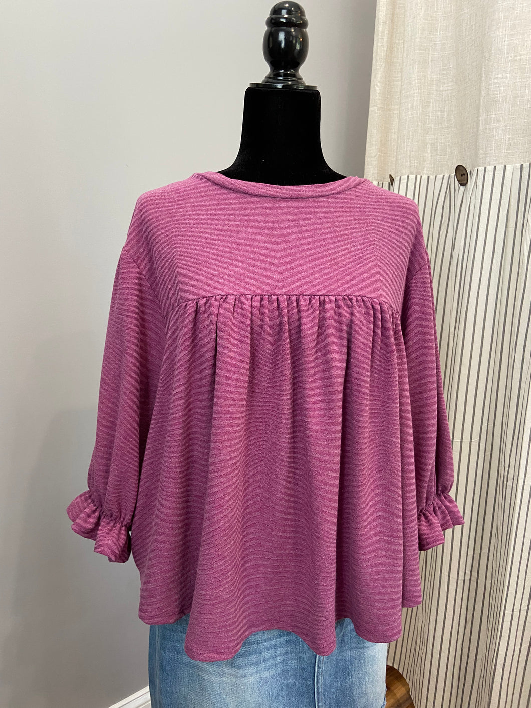 Purple Baby doll Top