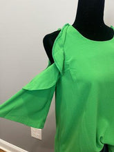 Load image into Gallery viewer, Cold shoulder blouse with ruffles
