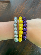 Load image into Gallery viewer, Wood beaded layer stack bracelets
