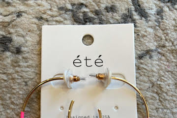 Duo Tone Hoop Earring