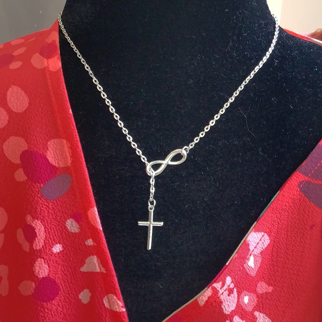 Infinity Cross Necklace