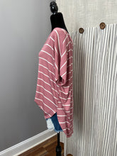 Load image into Gallery viewer, Mauve White Striped Top
