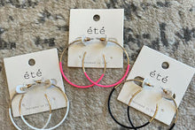 Load image into Gallery viewer, Duo Tone Hoop Earring
