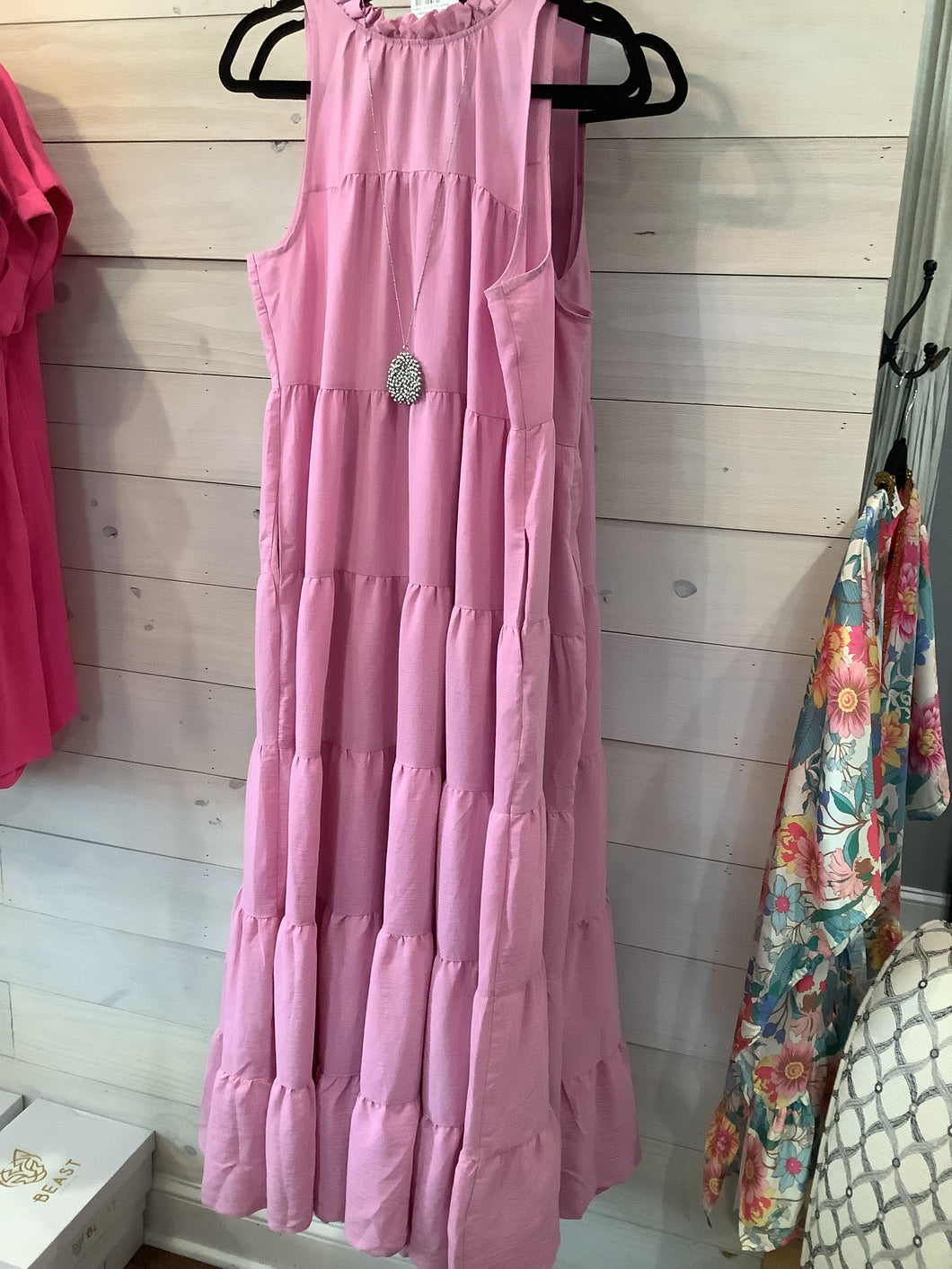 Sleeveless tiered maxi Dress