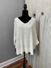 Load image into Gallery viewer, Loose Knit Oversized V-Neck Lightweight Sweater
