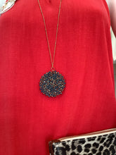 Load image into Gallery viewer, Beaded Circle Pendant Necklace
