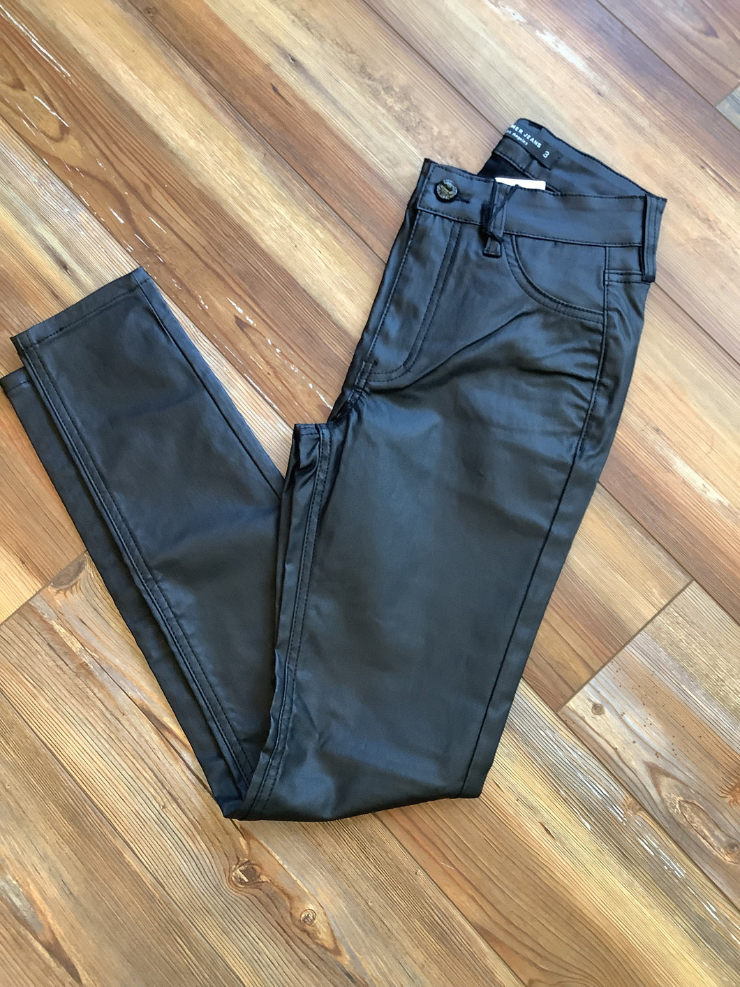 Leather jeggings