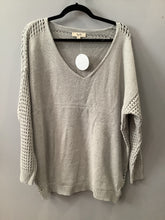 Load image into Gallery viewer, oversized lightweight knit sweater with side holes
