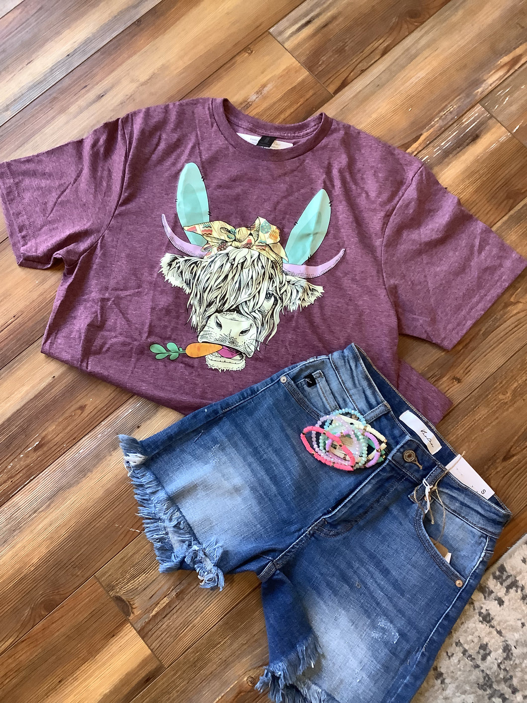 Easter Shaggy Cow T-shirt