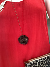 Load image into Gallery viewer, Beaded Circle Pendant Necklace
