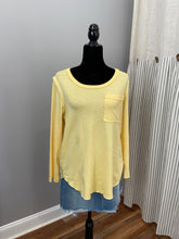 Load image into Gallery viewer, Pastel Yellow Long Sleeve Top
