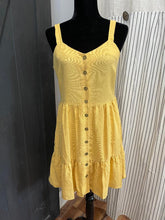 Load image into Gallery viewer, mustard yellow tiered sundress
