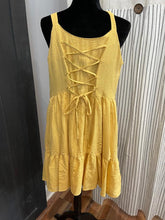 Load image into Gallery viewer, mustard yellow tiered sundress
