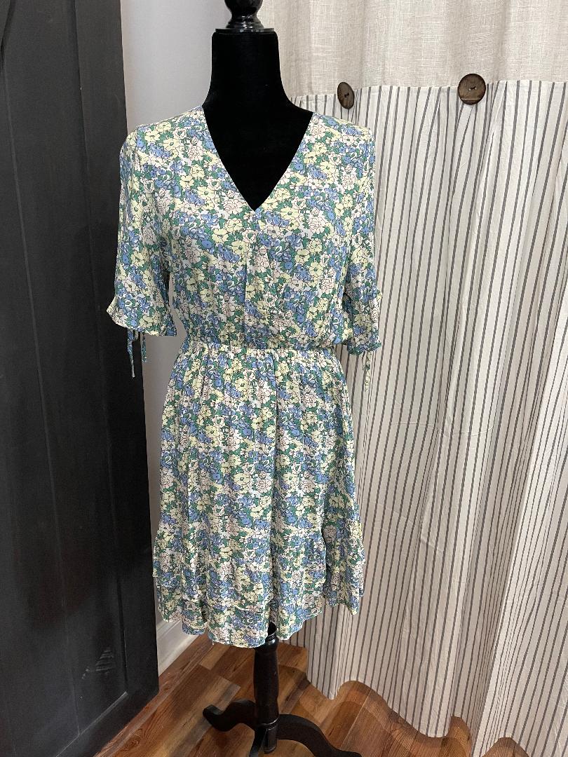 Peri Blue Floral dress