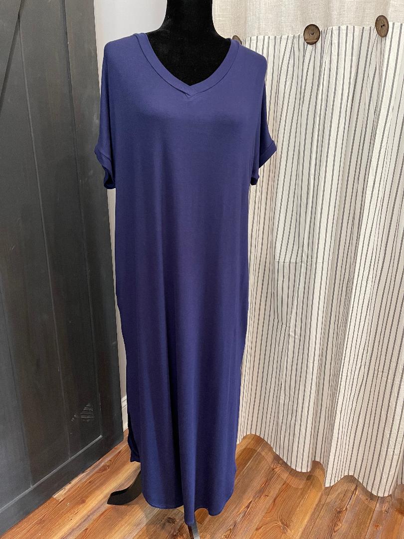 Navy Blue long Maxi Dress